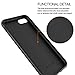 BASSTOP Carbon Fiber Hybrid Rubberized Super-Slim Anti-Slip Grip Full Body Protector Cover Premium Flexible Soft TPU Case for Apple iphone 7, iPhone 8- (Black 4.7