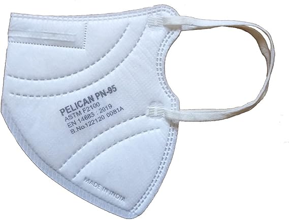 Pelican P N95 Certified Face Mask 5 Layered Protection (Pack of 10)