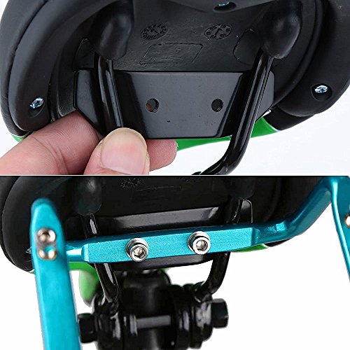 SUPOW Double Water Bottle Holder Cage Adapter Rack for Bike Bicycle Cycling Back Seat Saddle (Blue)