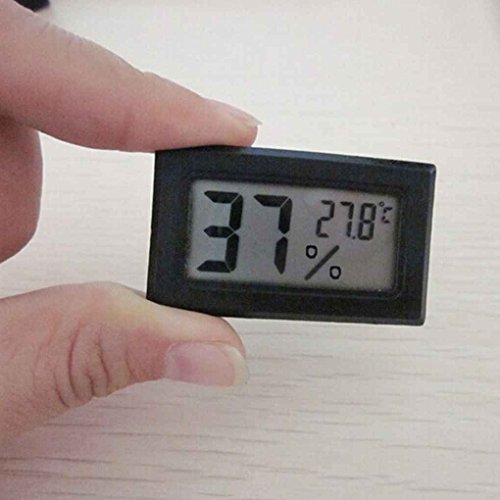 Minzhi Gauge Black Monitor Meter Digital Display Hygrometer Humidity LCD Thermometer