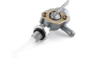 Fuel Shut Off Valve, Gas Tank Petcock Valve M10x1.25 Thread for Gasoline Generator Pump, Fuel Line Flow Control for Small Eng
