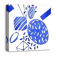 Canvas Wall Art Abstract Color Canvas Prints Home Artwork Decoration for Living Room,Bedroom - 12x12 inches