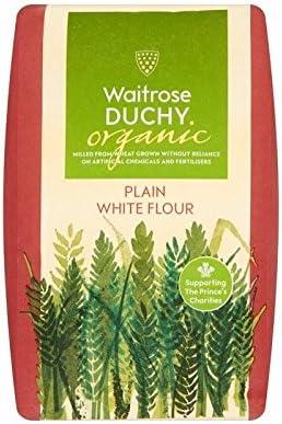 Duchy Waitrose Organic Plain White Flour 1.5kg - Pack of 2