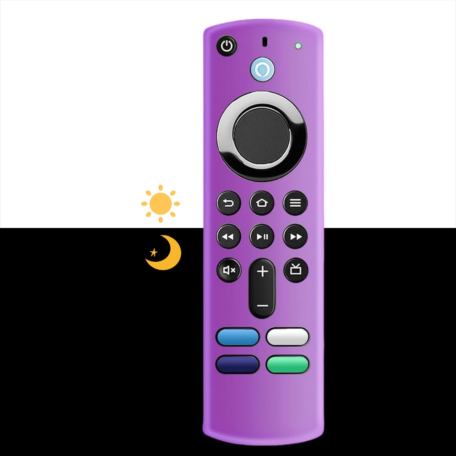 Remote Cover Compatible with 3rd Gen Voice Remote, Anti Slip Silicone Protective Case Cover with Lanyard