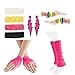 80s Fancy Outfit Costume Accessories Set,Leg Warmers,Fishnet Gloves,Neon Earrings and Neon Beads (OneSize, with Bracelet)