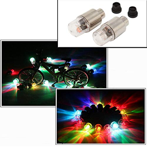 TopfireDirect 4PCS/Set Firefly Spoke LED Wheel Valve Stem Cap Tire Motion Neon Light Lamp for Bike Bicycle Car Motorcycle