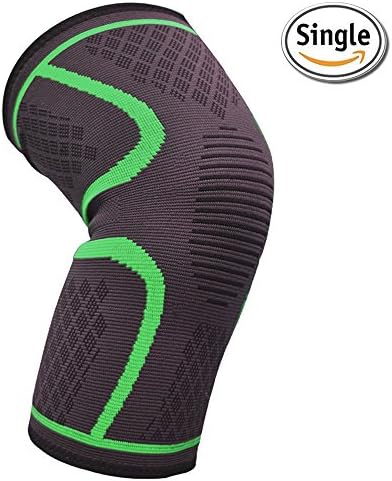 (Single Wrap Medium) Knee Brace Effective Support for Walking, Running, Workout and Jogging - Improve your Circulation for Relief of Arthritis, Joint Pain and Injury Recovery by Ergoron