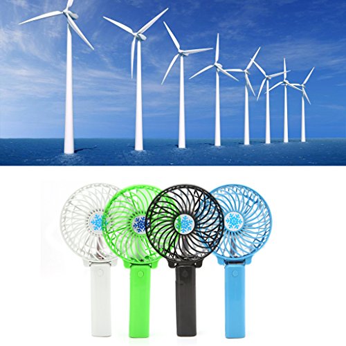 BYNNIX Foldable Handheld Mini Fan USB Power Rechargeable Battery Operated Hand Bar Fans