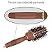 SUPRENT Nano Thermal Ceramic & Ionic Round Barrel Hair Brush with Boar Bristle for Hair Drying, Styling, Curling, Adding Hair Volume and Shine, Nostalgic Gold Color（1.8inch）