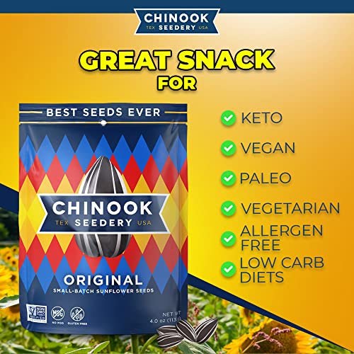 Chinook Seedery Roasted Jumbo Sunflower Seeds Keto Snacks Best For
