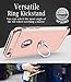 iPhone 6 Plus Case, iPhone 6S Plus Case, COOLQO Ultra-Thin 3in1 PC Hard Skin 360 Degree Rotating Ring Kickstand & [Tempered Glass Screen Protector] for Apple iPhone 6 Plus 5.5 Inch (Rose Gold)