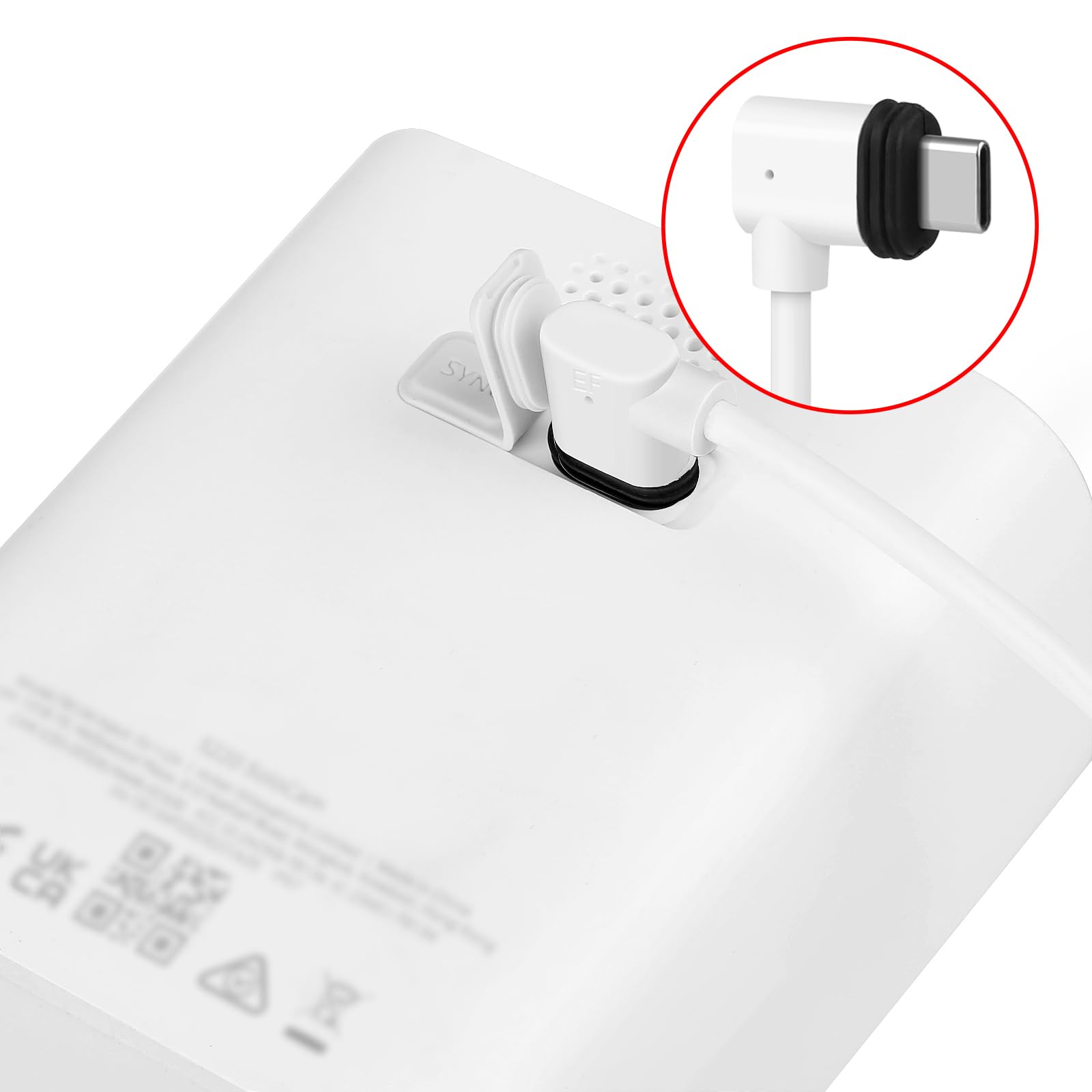 20FT Power Extension Cable for eufy SoloCam S220/SoloCam S340/eufyCam S300 (eufyCam 3C),Power Adapter and Weather Resistant Extension Type C Cable Continuously Charging Your Security Cameras (White)