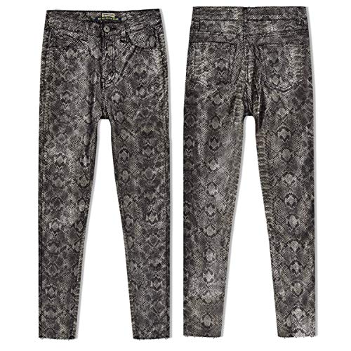 51 LslioWFL ZssmGood Pantalones de Serpiente Plateados de PU de Cintura Alta Pantalones de Cuero Recubiertos de Mujer Leggings… ZssmGood Pantalones de Serpiente Plateados de PU de Cintura Alta Pantalones de Cuero Recubiertos de Mujer Leggings… - Imagen 5