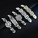 XINRUI BKpearl 5 Pcs Sweater Clips, Retro Cardigan Clips Dresses Shawl Clip for Women Girls
