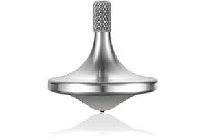 Premium Precious Titanium Spinning Top, Spin Long Time Exceed 10 Minutes, Perfect Balance, Metal Kinetic Desk Fidget Toy, Wea