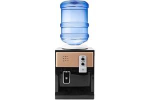 Top Loading Water Dispenser with 3 Temperature Settings, 550W Hot & 75W Cold Water Cooler for 1.2-5 Gallon Bottles, 304 Stain