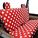 FH Group FB115102 Polka Dot Seat Covers (Polka Dot) Front Set with Gift - Universal Fit for Cars Trucks and SUVs (RED-FULLSET)