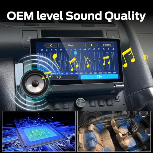 Peugeot 206 207 308 3008 Citroen C2 C3 C4 Picasso Single DIN Linux Car Stereo with Wireless CarPlay and Android Auto Touch Screen Retractable Plug and Play Bluetooth FM Radio RDS
