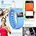Fitness Tracker TW64 Smart Watch TopBest Bluetooth Bracelet Call Remind Remote self-timer Smart band Calorie Counter Wireless Pedometer Sport Sleep Monitor For Android IOS Phone (Blue)