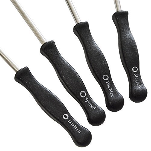 BBAUS 2  Cycle Carburetor Service Screwdriver Tools Splined D Pacman DD for Poulan Echo Husqvarna Carftsman Homelite Carbs, Black