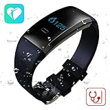 TenTenCo New Arrival Fitness Tracker with Bluetooth 4.0, Blood Pressure/Blood oxygen/Heart Rate Monitor/Sleep Monitor Smart Watch, Work with Android and IOS(Black)