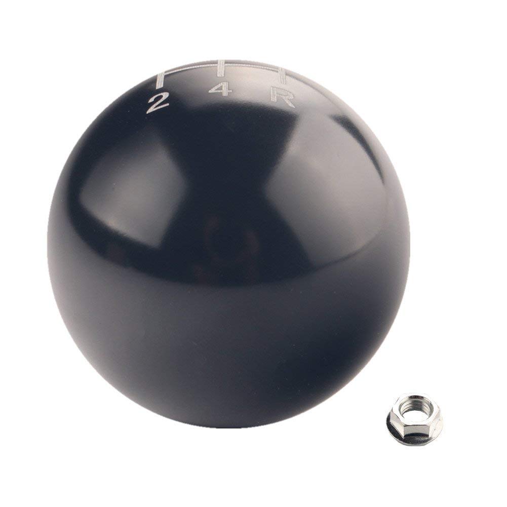 DEWHEL Round Ball Manual Gear Stick Shift Knob 5 Speed Short Throw Shifter Selector M10x1.25