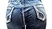 Jack David Women's Plus Size Blue/Black Curvy Stretch Flap Pocket Skinny/Bootcut/Cargo Denim Jeans Pants