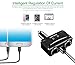 ONEVER 1 to 2 Sockets Cigarette Lighter Splitter, Dual USB Car Charger DC Outlet Power Adapter with On/Off Switch and Voltage Display Support Fast Charging Compatible Smartphones Tablets Dash Cam etc