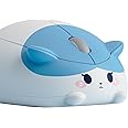 Akko Wireless Gaming Mouse Blue and White Cat 2.4G GHz with a USB Receiver, Cute Optical Cordless Cartoon Mice for Computer/Laptop/Desktop/PC Compatible with Mac/Win
