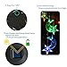 Chasgo Solar Wind Chime Color Changing Solar Mobile Moon and Star Wind Chime LED Moon Light Outdoor Mobile