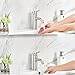 VCCUCINE Contemporary Single Handle Brushed Nickel Bathroom Faucet, Laundry Vanity Sink Faucet With Two 3/8