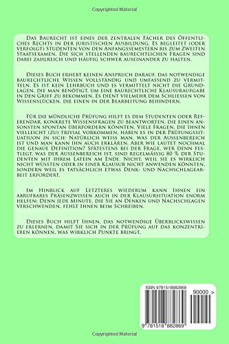 Faktenwissen Baurecht Prüfungsrelevantes In Fragen Und - 