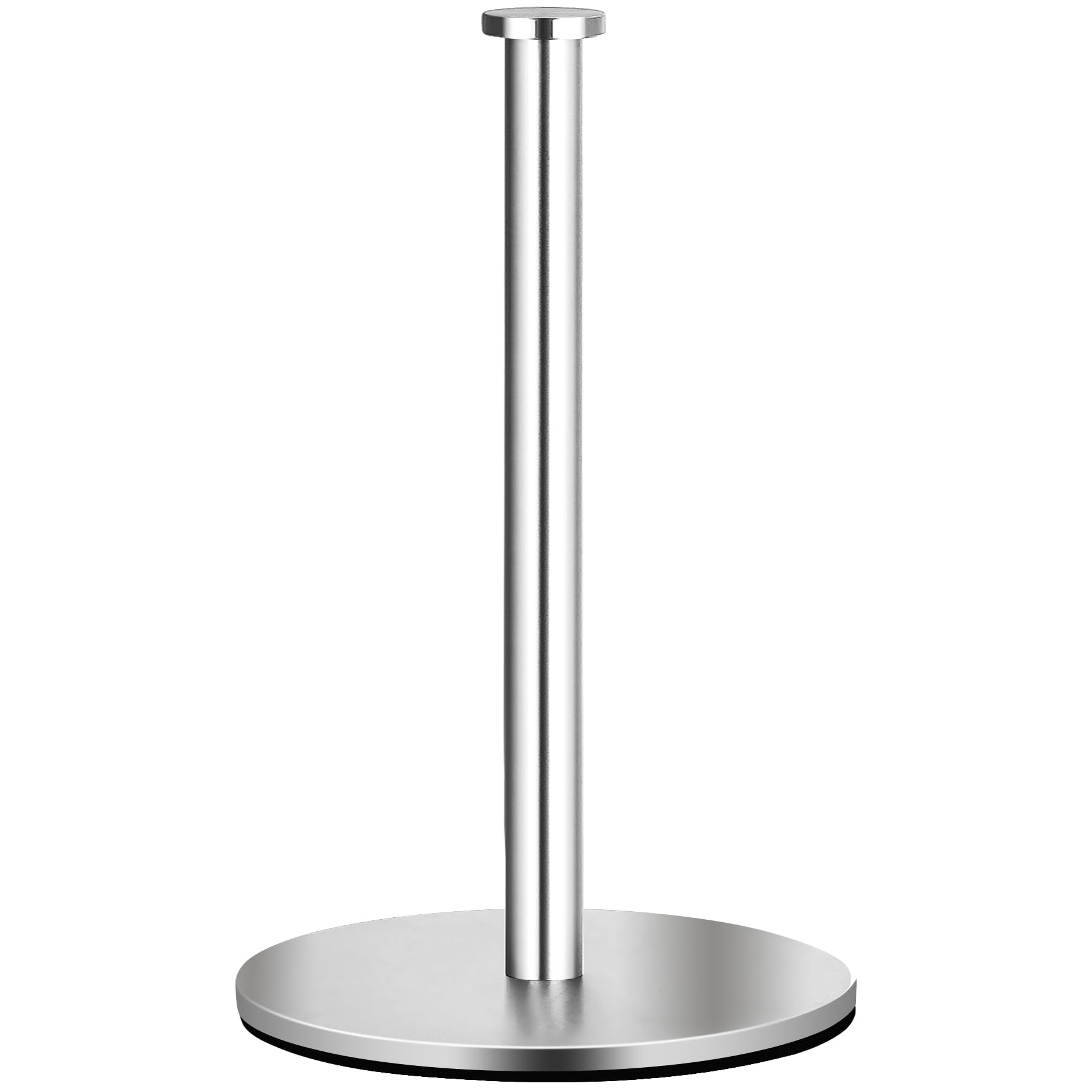Kitchen Roll Holder Free Standing, OBODING, Stainless Steel Paper Towel Holder Countertop for Kitchen and Bathroom Organization and Storage, for Standard and Large Size Rolls (Silver)