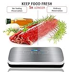 Vacuum-Sealer-By-NutriChef-Automatic-Vacuum-Air-Sealing-System-For-Food-Preservation-w-Starter-Kit-Compact-Design-Lab-Tested-Dry-Moist-Food-Modes-Led-Indicator-Lights-Silver