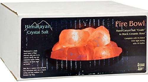 2Pack! Himalayan Salt Fire Bowl with Stones - 1 ct