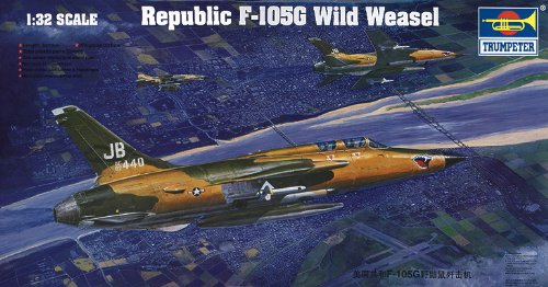 Trumpeter 1/32 F105G Thunderchief Wild Weasel Aircraft