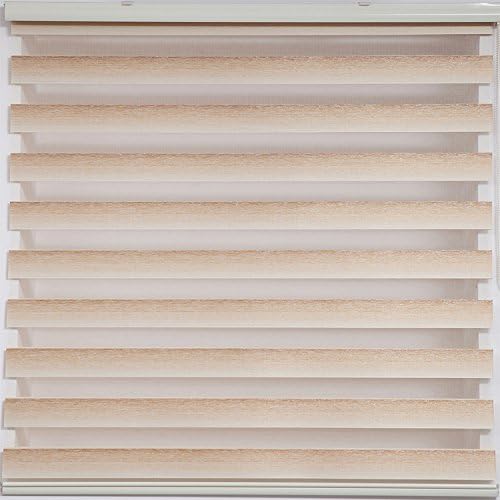 Upscale Designs 20224 Zebra Roller Blind/Shade, 36" W x 78" L, Shimmering Earth Tones