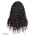 Brazilian Water Wave Lace Frontal Wigs Human Hair for 22 Inch Black Women Lace Front Wig with Baby Hair Pre Plucked 150% Density Glueless 13x4 Remy Virgin Hair Water Wave Human Hair Lace Frontal Wig