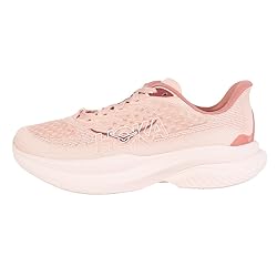 Hoka Women's Mach 6 Sneaker, Rose Latte/Blush, 10.5