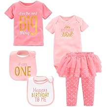 Simple Joys by Carter's Baby Girls' 5-Piece My 1st Birthday Set