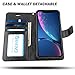 AMOVO Case for iPhone XR [2 in 1] iPhone XR Wallet Case Detachable [Vegan Leather] [Card Slot] [Kickstand] [Magnetic Closure] iPhone XR Folio Flip Case (6.1’’) with Gift Box Package (iPhone XR, Black)