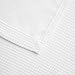 Maytex Textured Waffle Fabric Shower Curtain, White