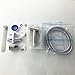Stainless Steel Hand Held Bidet Sprayer Set with T-Adapter Valve Hose and Bracket Holder Toilet Attachment, Brushed Nickel