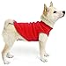 Gooby Stretch Fleece Vest Dog Sweater - Red, Medium - Warm Pullover Super Stretchy Fleece Dog Jacket for Small to Large Dogs