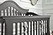 Million Dollar Baby Classic Ashbury 4-in-1 Convertible Crib with Toddler Bed Conversion Kit in Manor Grey, Greenguard Gold Certified