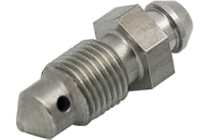 KRD PERFORMANCE Stainless Steel M10x1.0 Metric Brake Bleed Nipple Screw Bleeder Fitting