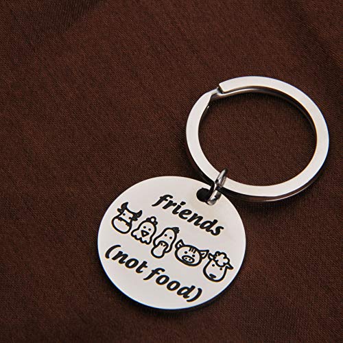 MAOFAED Vegen Gift Vegetarian Gift Animal Lover Gift Animal Rescue Gift (Friends not Food)