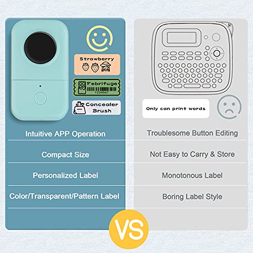 Memoking Label Makers D30 Bluetooth Thermal Label Maker Machine, Smart