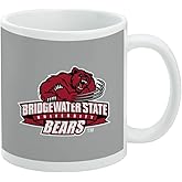Bridgewater State Bears Logo Ceramic Coffee Mug, Novelty Gift Mugs for Coffee, Tea and Hot Drinks, 11oz, White