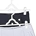 HOUSE DAY Skirt Hangers with Clips 12 Pcs Pack 13.4 Inch White Plastic Hangers with Clips Heavy Duty Pant Hangers